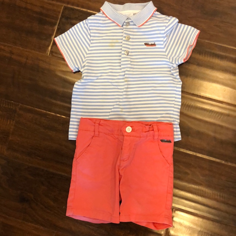 Jacadi Shirt and pants set!!